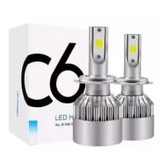 Par Lâmpada Led H3 72w 7200 Lúmen 8000k Super Branca 12v