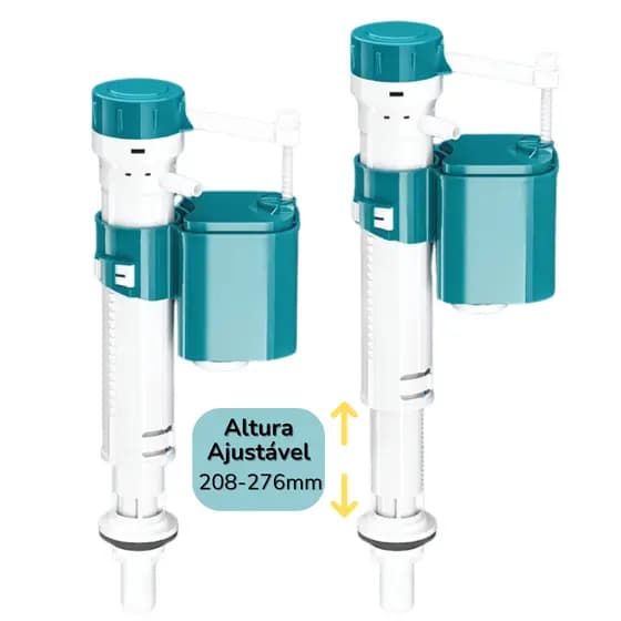 Reparo torre Mecanismo de entrada universal con boia para caixa acoplada Universal KIt áte 4 Peças