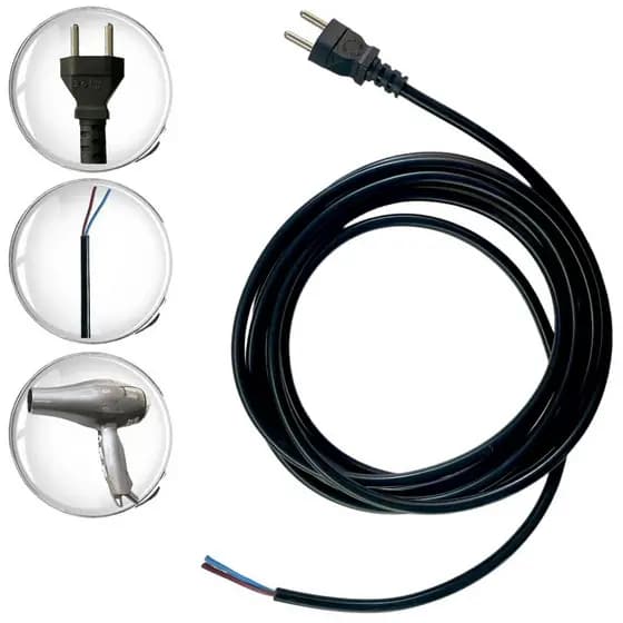 Cabo Para Secador Taiff Fio Original Inmetro 20a 3 Metros