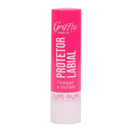Protetor Labial Sabores Griffty Maquiagens Lábios Proteção Hidratante Tutti Frutti