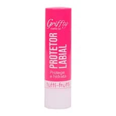 Protetor Labial Sabores Griffty Maquiagens Lábios Proteção Hidratante Tutti Frutti
