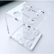 Suporte Para Escova E Pasta De Dentes De Acrílico Cristal Porta Escovas Decoração Minimalista