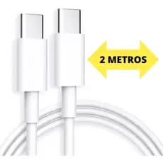 Cabo Usb TIPO C PARA TIPO C Cabo 2 METROS Duplo Usb-c A50 A51 A53 A54 A70 A71 A73 A74 Cabo USB-C USB-C