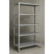 Prateleira De Aço Industrial Armário 90cm Com 6 Divisórias em Aço Galvanizada Reforçada Não Enferruja