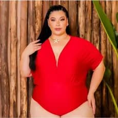 Blusa Body Bory Maio Morcego Confortável Bloguerinha Plus SIze RF:108