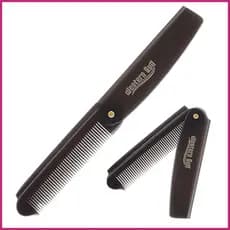 Pente De Bolso Dobrável Ergonômico Portátil Aliciamento Estilo Cabelo Barba Alisamento Escova De Para Salão De Beleza Vi