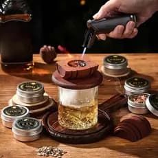 Uísque Fumante Espíritos De Madeira Infusor Cocktail Para Homens Pai Marido Namorado Ele Família Amigos cstui3br
