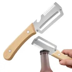 Descascador De Vegetais Multifuncional , Fatiador Com Abridor De Garrafas Para Preparação Diária De Refeições cstui3br