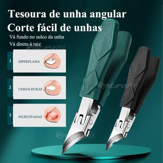 Cortador De Unhas Do Dedo Pé Inclinado Ergonômico Nervoso Pinças De Cutícula Para Idosos Casa Mulheres Crianças Viagem