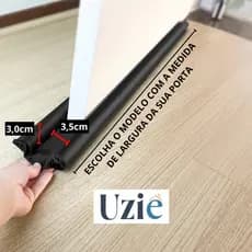 Veda Porta Duplo Rolinho Vedação Impermeável Ajustável 80cm 90cm Preto Marrom Pó Inseto Vento