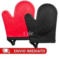 Luva Térmica Silicone Forrada Forno Fogão Air Fryer Antiderrapante Alta Temperatura Cozinha