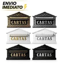 Caixa de Correio Tijolinho para Grade e Muro em Pvc Reforçado Moderna