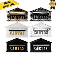 Caixa de Correio Tijolinho para Grade e Muro em Pvc Reforçado Moderna