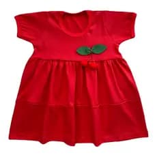 Vestido infantil manga curta para bebê de 3 meses a meninas de 5 anos confortável modelo princesa