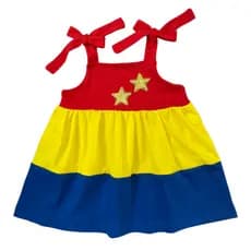 Vestido Carnaval bebe maravilha infantil de alcinha para bebê de 3 meses a meninas de 5 anos modelo