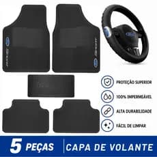 Tapetes De Carro Ford + Capa De Volante Universal