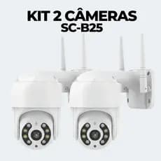 Câmera de Segurança IP Wi-Fi 360° Inteligente com IA - Visão Noturna Colorida 5MP Yoosee - SC-B25