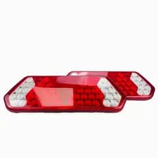 Par De Lanterna Traseira Caminhão Carreta Guerra Led 24v COM chicote