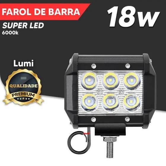 KIT FAROL AUXILIAR RETANGULAR