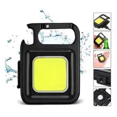 mini Lanterna Multifuncional Mini Glare Cob Chaveiro Pingente Led Cor da lanterna Preta Cor da luz Branca