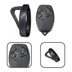 Kit Controle Remoto Portão Rossi Hcs Saw + Suporte Quebra Sol Carro