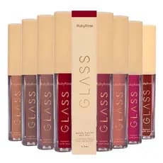Batom Liquido Glass Soft Blur Ruby Rose