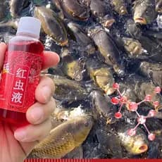 Líquido Worm Vermelho 60ml Atraente Para Peixes Isca De Pesca Atratante Cheiro mubow1br