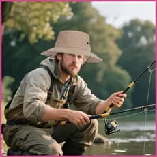 Chapéu De Pesca Para Homens Dobrável UPF50 Elástico Cordão Sol Golfe Caminhadas Acampamento Jardinagem Viagem mubow1br
