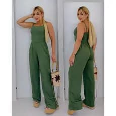 macacão feminino pantalona longo elegante, peça casual, festa, moda feminina