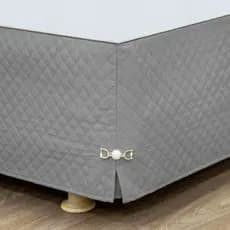 Saia para Cama Box Matelada com Pingente Várias Cores