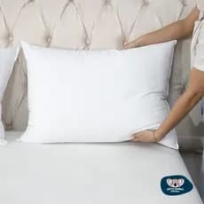 Travesseiros Toque Pluma 54% Algodão com Fibras Siliconizadas Suporte Firme 70cm x 50cm