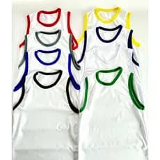 KIT 3 Camisetas Infantil/Juvenil REGATA Branca Lisa 100% Poliéster