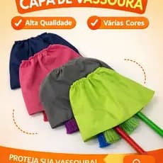 KIT 3 Capas de Feltro Pano Reutilizáveis para Rodo e Vassoura Premium Pano de Chão Absorvente Com Várias Funções