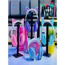 Fone de ouvido sem fio Bt 5.0 em forma de orelha de gato bonito PM-12