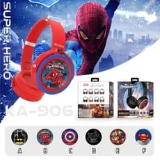 Fone de ouvido Bluetooth estéreo sem fio antera Negra, Homem-Aranha, Homem De Ferro Super Mario mickey & minnie stitch