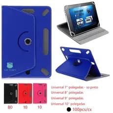Capa carteira De Couro Sintético Com Flip Universal Para Tablet 360 Graus 9 e 10 Polegadas