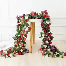 Trepadeira Corrente Hera de Rosas Folhagem ideal decoração de casamento festas eventos - TF802454