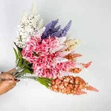 Buquê Jacinto boca de Leão Artificial 60cm buquê flor casamento arranjo de flores decoração - A-544