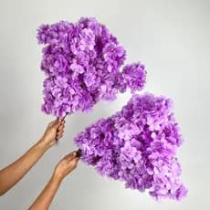 Kit 10 a 40 Flores 45cm Flor Cerejeira artificial Decoração Casa - A-520 LILÁS