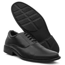 Sapato Social Masculino Clássico Militar Calcanhar Espumado Durabilidade Conforto