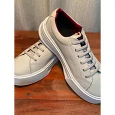 Tênis Sapatênis de Couro Legitimo Masculino Social Casual Confortável Elegante Sola Alta + BRINDE