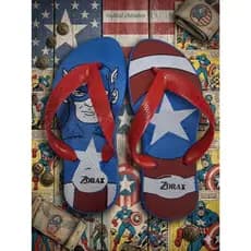 Chinelo Baby sem Elástico - Conforto Capitão América Oferta Imperdivel Envio de Imediato