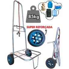Carrinho De Mão DobráveL bagagem 85kg carga para Caixa Térmica Cooler Praia Feira Sacoleira Compra Maleiro