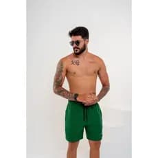 SHORT MAURICINHO, MASCULINO, LINHO EM FIO TINTO.