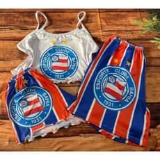 PIJAMA KIT CASAL DO SEU TIME DO CORAÇÃO