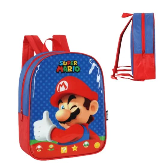 Mochila Costas Super Mario Luigi Variedade Oferta Escolar Infantil Criança Escola Creche Promoção