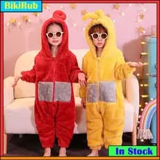Natal Ciganas Tinky Winky Po Lala Teletubbies Cartoon Onesies Pijamas Kids Children Animal Jumpsuit Girls Boys Anime Cosplay Fantasias