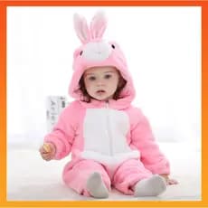 2023 Baby Kigurumi Dinossauro Coelho Cartoon Romper Recém-Nascido Pijama Infantil Meninos Jumpsuit Meninas Anime Cosplay Fantasias Pyjama