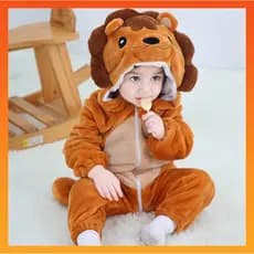 Baby Kigurumi Dinossauro De Ponto De Leão Romper Recém-Nascido Menino Jumpsuit Meninas Cosplay Fantasias Pyjama Roupas Para Dormir