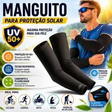 Mangote para Braços com Proteção Solar – Manguito Leve, Confortável e Respirável